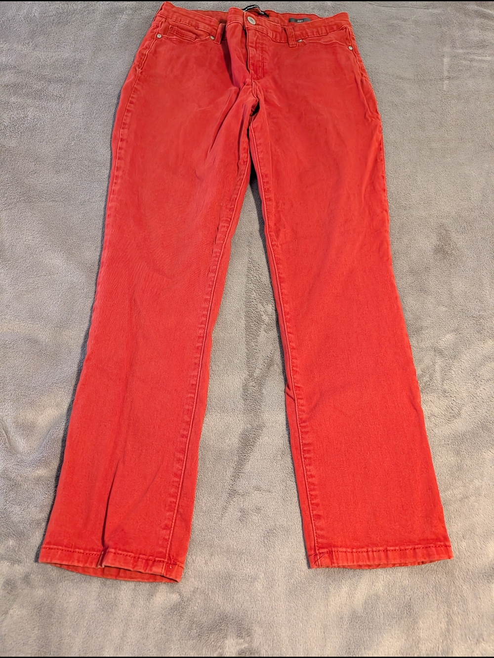 Straight Leg Women's Pants in Red